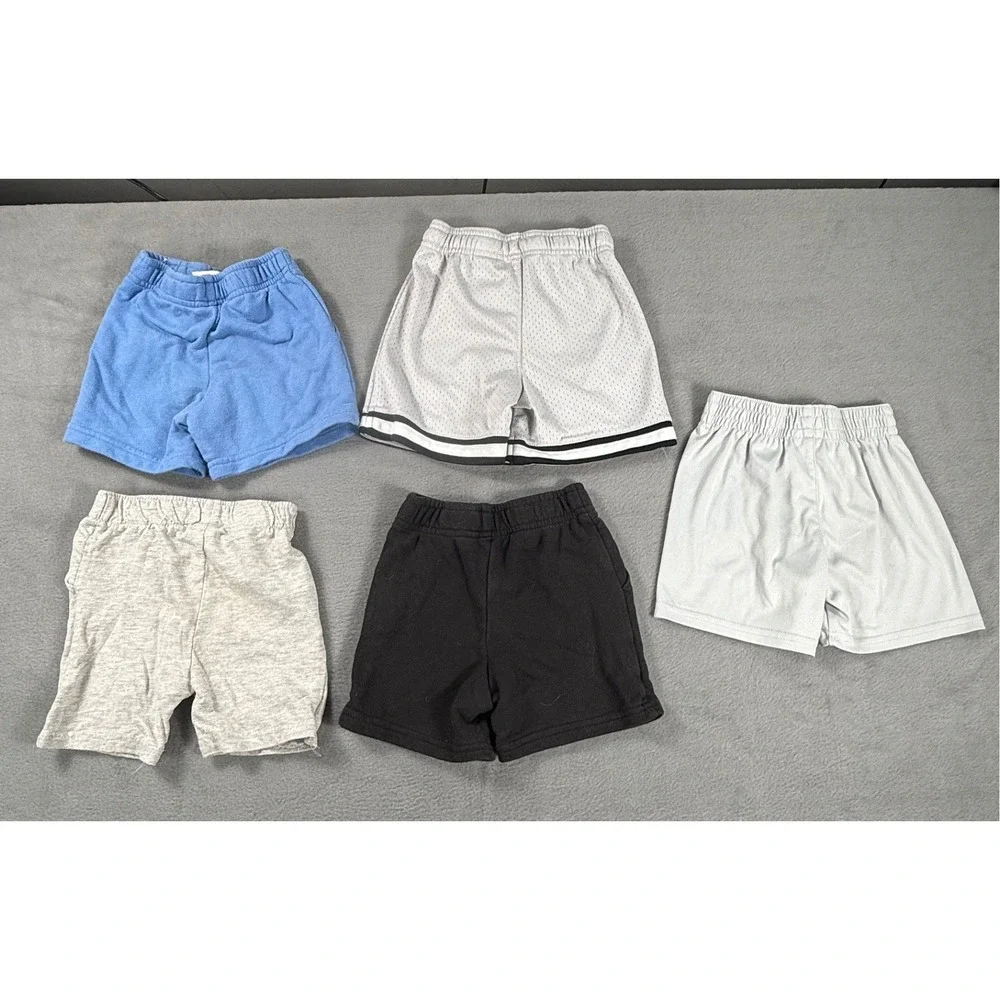 Toddler Boys Shorts Lot 2T OshKosh Garanimals Athletic Mesh Play 5 Pair Bundle